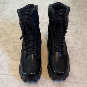 Rocky Alpha Force Side Zipper Waterproof Black Men's Boots. NWOT